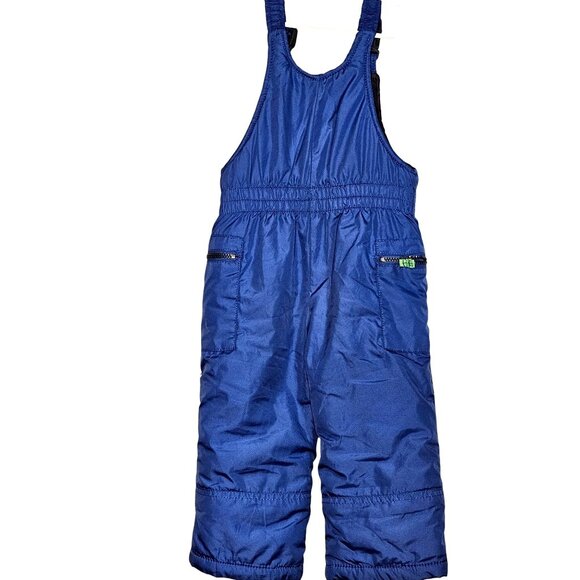 Carters Baby Snow Bib Overalls 24 Months Blue Water-Resistant Polyester Adjustab - Picture 6 of 9